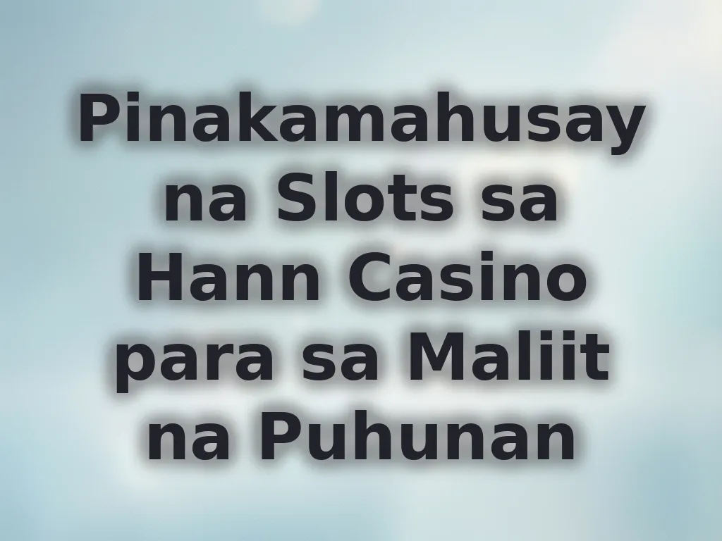 Low Budget Slots